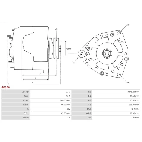 Alternátor AS-PL A0106 - obr. 4