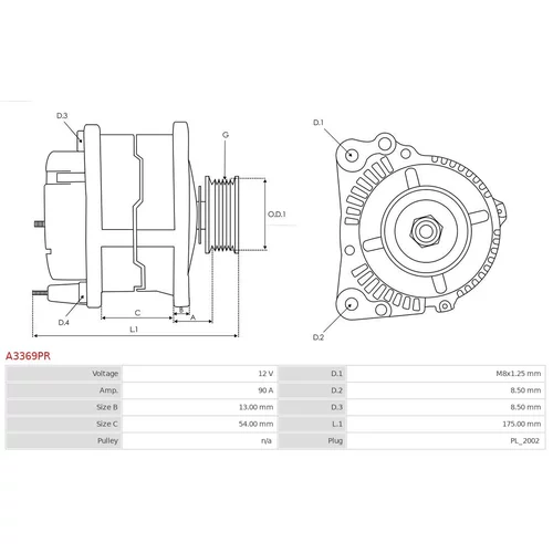 Alternátor AS-PL A3369PR - obr. 4