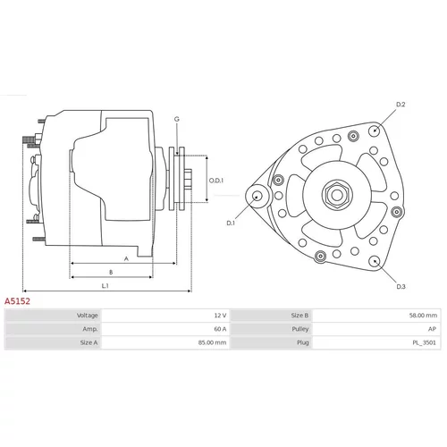 Alternátor AS-PL A5152 - obr. 4