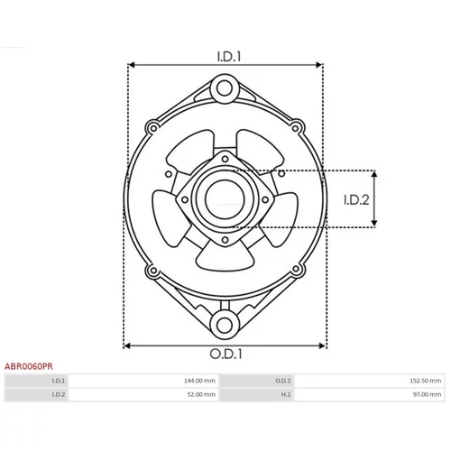 Ochranná krytka alternátora AS-PL ABR0060PR - obr. 2