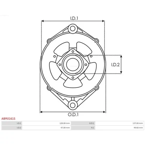 Ochranná krytka alternátora AS-PL ABR0161S - obr. 2