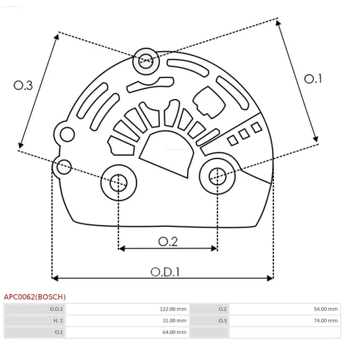 Ochranná krytka alternátora AS-PL APC0062(BOSCH) - obr. 1