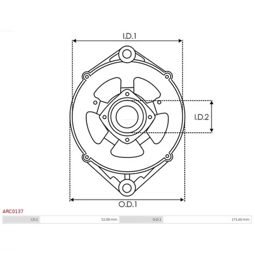 Ochranná krytka alternátora AS-PL ARC0137 - obr. 3