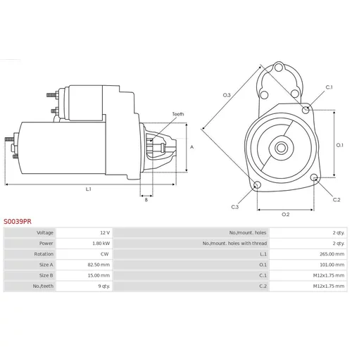 Štartér AS-PL S0039PR - obr. 4