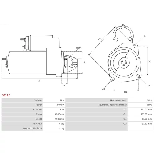 Štartér AS-PL S0113 - obr. 4