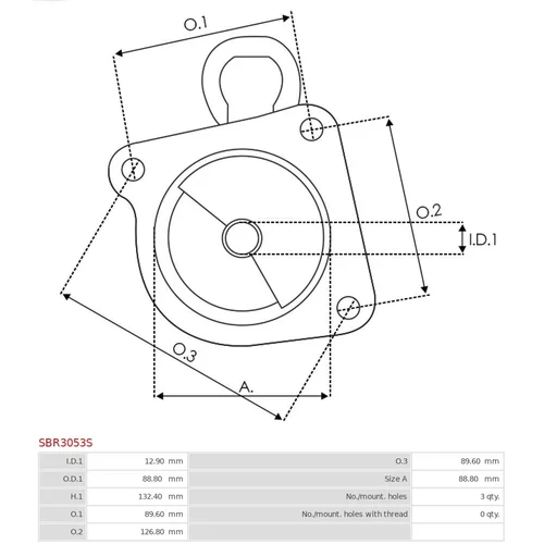 Veko sýtiča karburátora SBR3053S /AS-PL/ - obr. 2