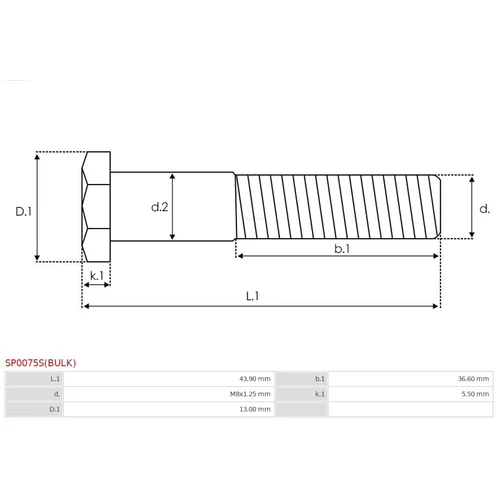 Opravná sada pre štartér SP0075S(BULK) /AS-PL/ - obr. 1