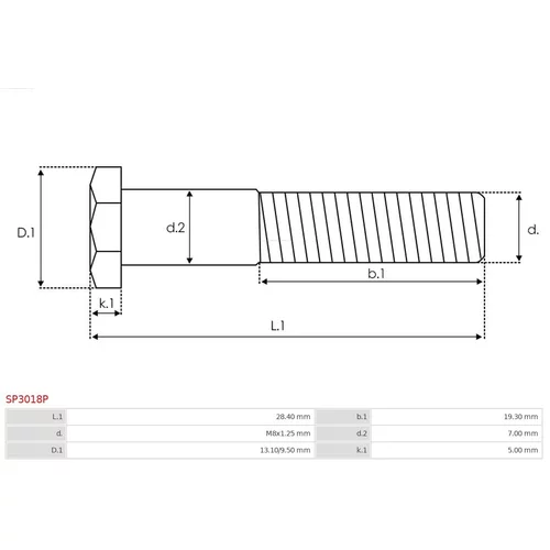 Opravná sada pre štartér SP3018P /AS-PL/ - obr. 1