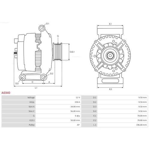 Alternátor A0340 /AS-PL/ - obr. 4