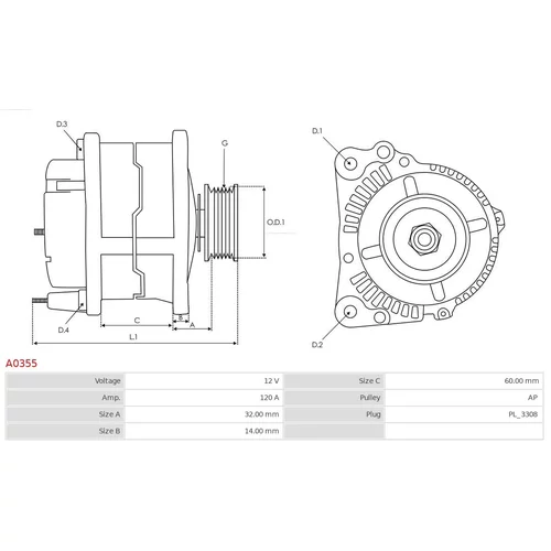 Alternátor AS-PL A0355 - obr. 4