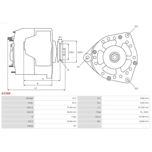 Alternátor AS-PL A0388 - obr. 5