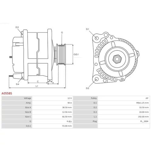 Alternátor A0558S /AS-PL/ - obr. 4