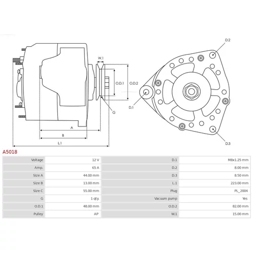 Alternátor AS-PL A5018 - obr. 5