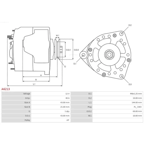 Alternátor AS-PL A6213 - obr. 5