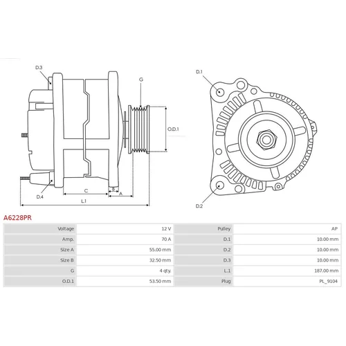 Alternátor A6228PR /AS-PL/ - obr. 4