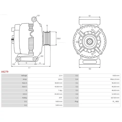 Alternátor AS-PL A6279 - obr. 4