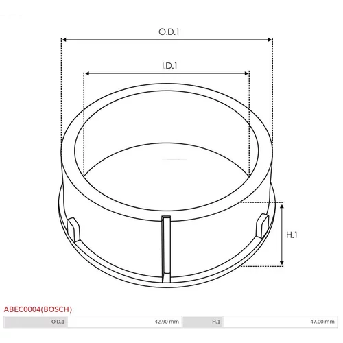 Ochranná krytka alternátora AS-PL ABEC0004(BOSCH) - obr. 1