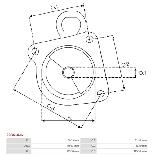 Veko sýtiča karburátora AS-PL SBR0183S - obr. 2