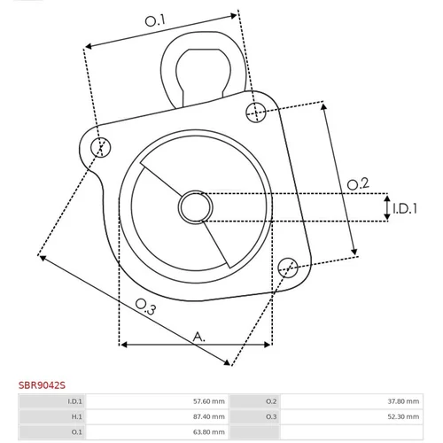 Veko sýtiča karburátora SBR9042S /AS-PL/ - obr. 2