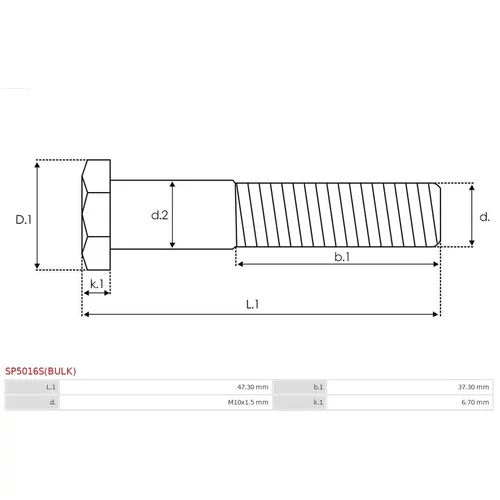 Opravná sada pre štartér AS-PL SP5016S(BULK) - obr. 1