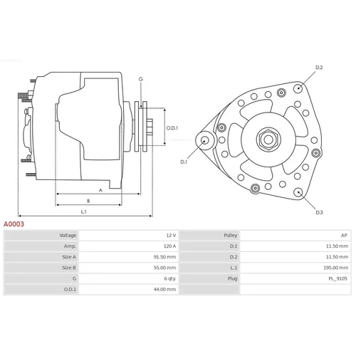 Alternátor AS-PL A0003 - obr. 4