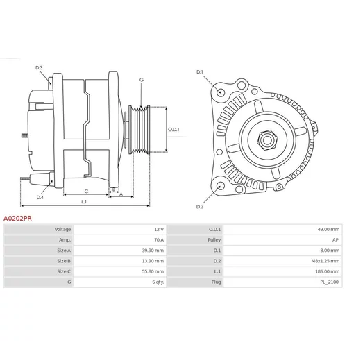 Alternátor AS-PL A0202PR - obr. 4