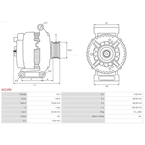 Alternátor AS-PL A2129S - obr. 4