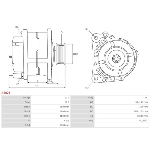 Alternátor A6028 /AS-PL/ - obr. 4