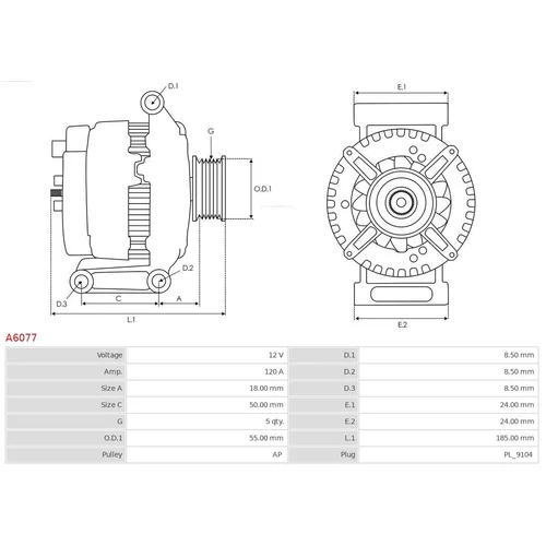 Alternátor A6077 /AS-PL/ - obr. 4