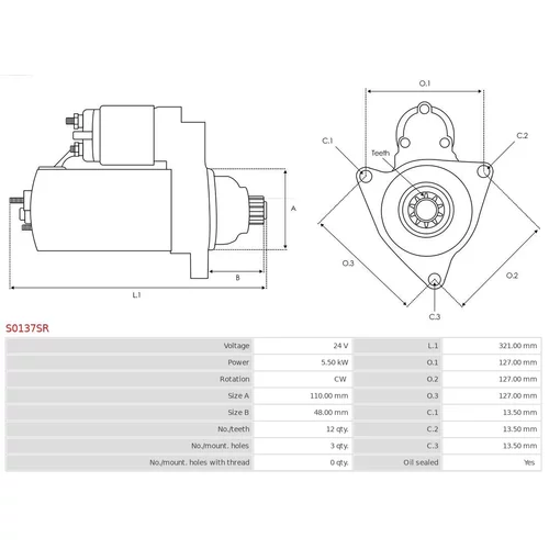 Štartér AS-PL S0137SR - obr. 4