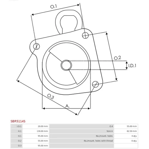 Veko sýtiča karburátora AS-PL SBR5114S - obr. 2