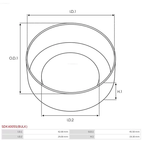 Opravná sada pre štartér AS-PL SDK4005S(BULK) - obr. 1