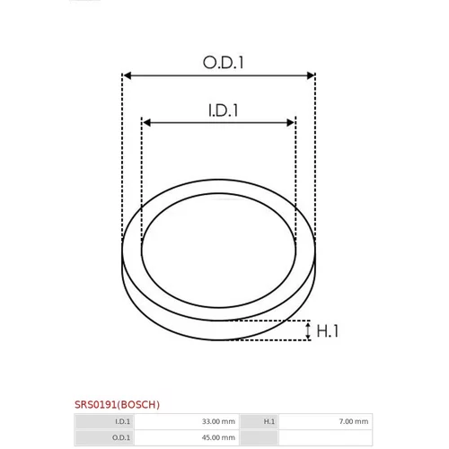 Sada na opravu alternátora AS-PL SRS0191(BOSCH) - obr. 1