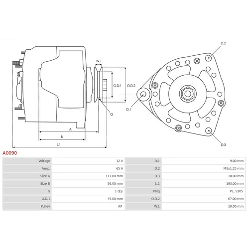 Alternátor AS-PL A0090 - obr. 5