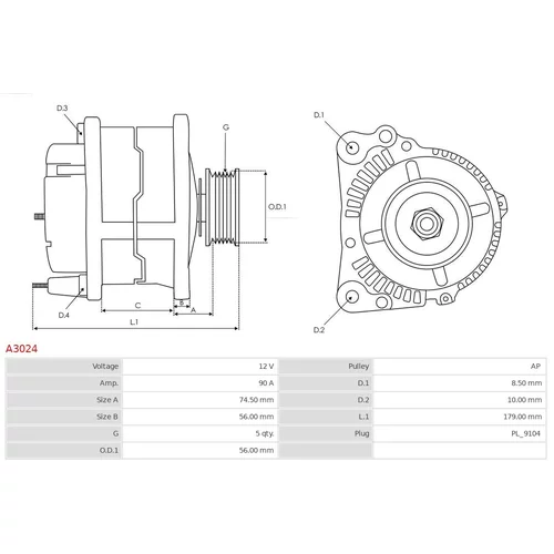 Alternátor AS-PL A3024 - obr. 4