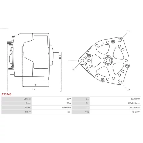 Alternátor AS-PL A3374S - obr. 4
