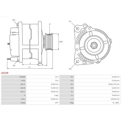 Alternátor A5109 /AS-PL/ - obr. 4