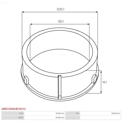 Ochranná krytka alternátora AS-PL ABEC0006(BOSCH) - obr. 1