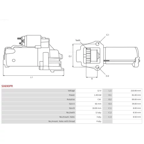 Štartér S0690PR /AS-PL/ - obr. 4