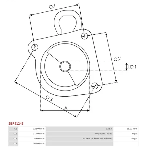 Veko sýtiča karburátora SBR9124S /AS-PL/ - obr. 2