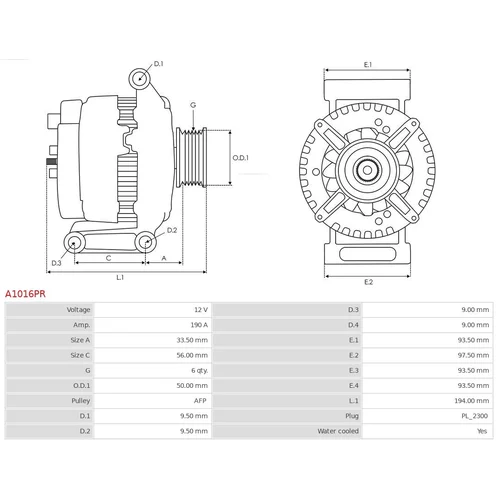 Alternátor AS-PL A1016PR - obr. 4