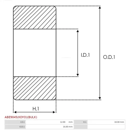 Ložisko ABE9045(KOYO)(BULK) /AS-PL/ - obr. 1