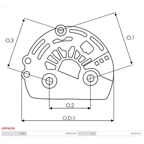 Ochranná krytka alternátora ABR6006 /AS-PL/ - obr. 1