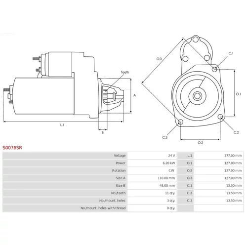 Štartér AS-PL S0076SR - obr. 4