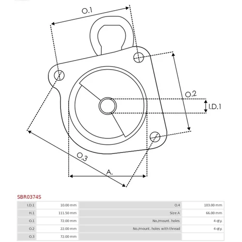 Veko sýtiča karburátora AS-PL SBR0374S - obr. 2