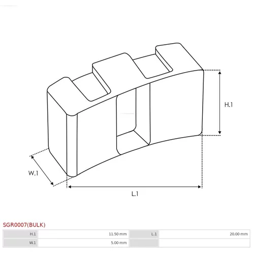 Opravná sada pre štartér AS-PL SGR0007(BULK) - obr. 2