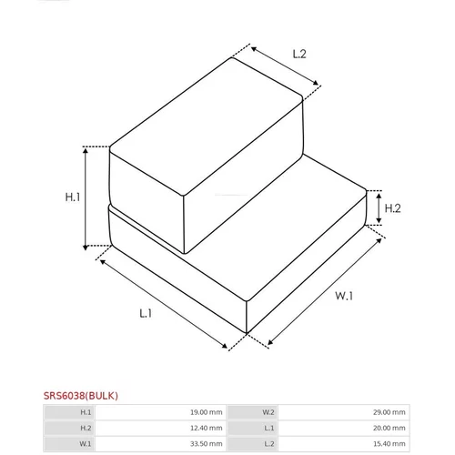 Opravná sada pre štartér AS-PL SRS6038(BULK) - obr. 2