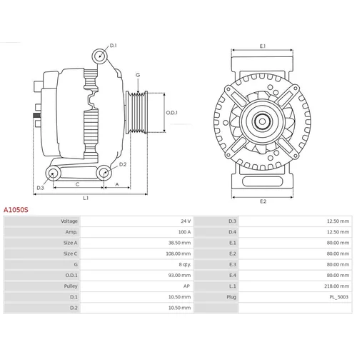 Alternátor AS-PL A1050S - obr. 4