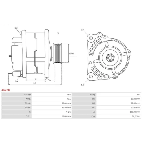 Alternátor A6228 /AS-PL/ - obr. 4