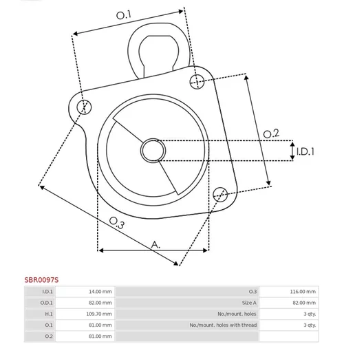 Veko sýtiča karburátora AS-PL SBR0097S - obr. 2